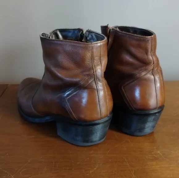 Fancy dancing ankle height zip up boots