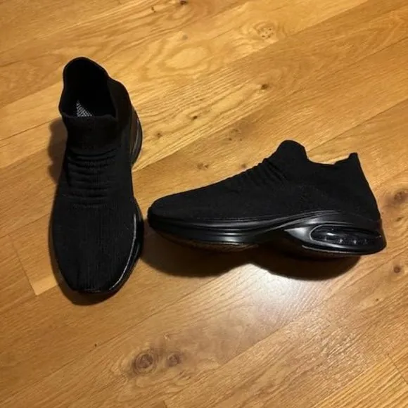 Fashion sneakers comfortable slip on air cushion platform