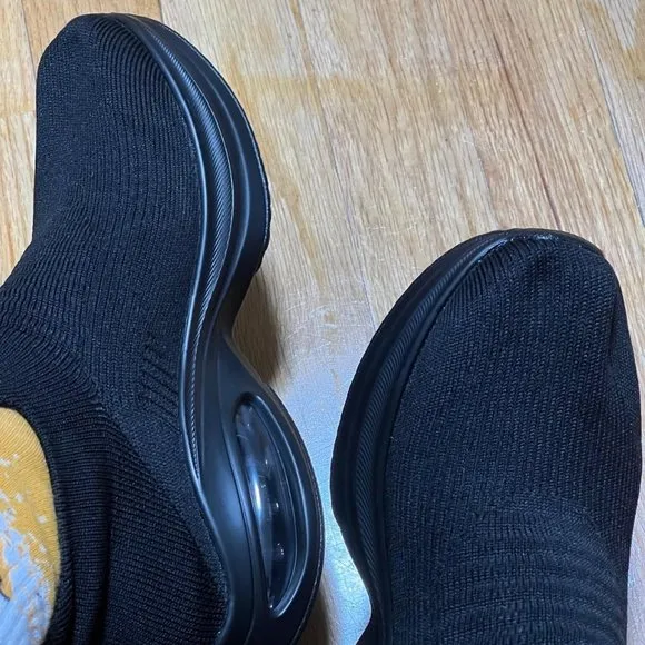 Fashion sneakers comfortable slip on air cushion platform
