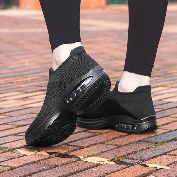 Fashion sneakers comfortable slip on air cushion platform