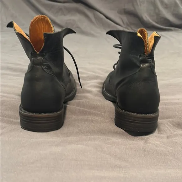 Fiorentini   Baker Black and Tan Boots Ankle-Height Lace-Up