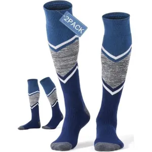 FITRELL 2/3 Pack Ski Socks for Skiing Snowboarding, Full Cushioned Winter Wool
