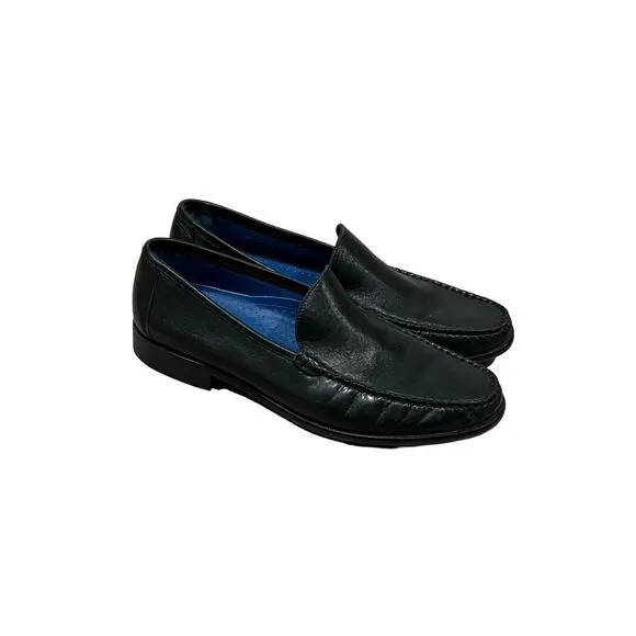 Florsheim Black Leather Loafers,‎ 10, #480