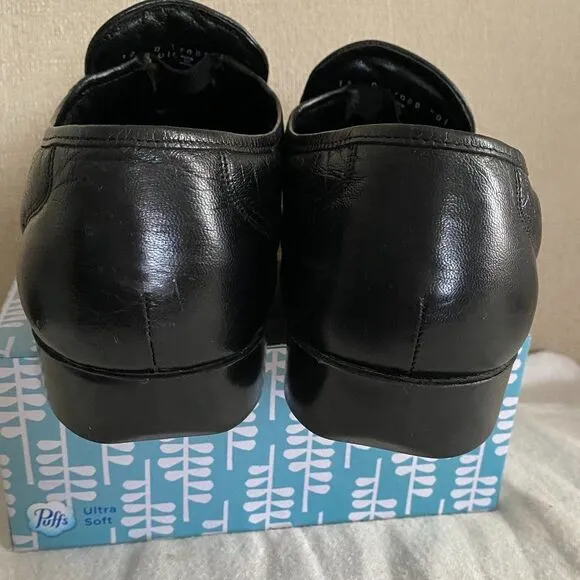 Florsheim Comfortech Leather Loafers Black Men's Size 12