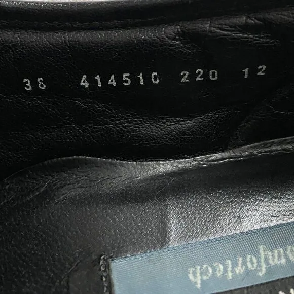 Florsheim Comfortech Leather Loafers Black Men's Size 12