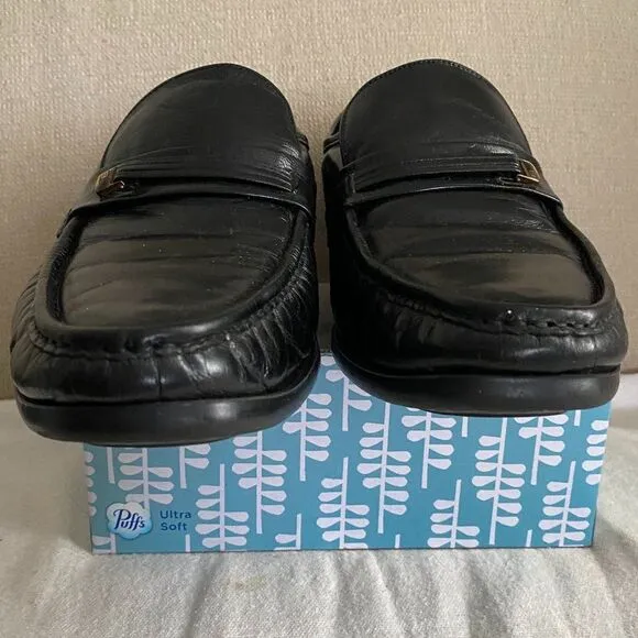 Florsheim Comfortech Leather Loafers Black Men's Size 12