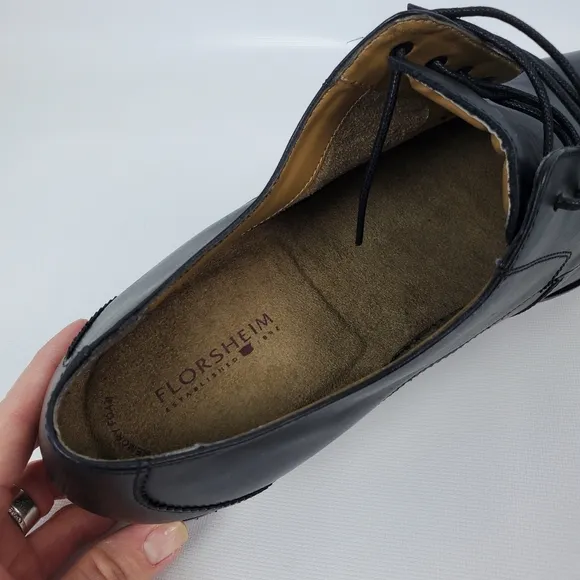Florsheim Memory Foam Leather Lace Up Like New