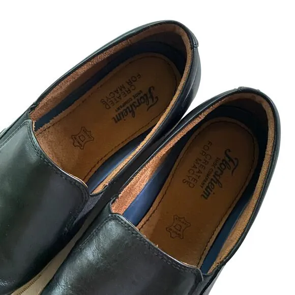 FLORSHEIM Men's Size 11.5M Verge Gore Black Leather Slip-On Fashion Sneakers