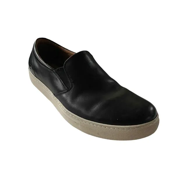 FLORSHEIM Men's Size 11.5M Verge Gore Black Leather Slip-On Fashion Sneakers