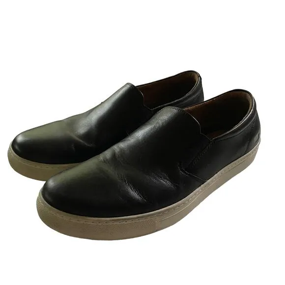 FLORSHEIM Men's Size 11.5M Verge Gore Black Leather Slip-On Fashion Sneakers