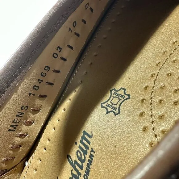 FLORSHEIM Pisa Tassel Loafers 18469 Size 10D Brown Leather Crocodile new