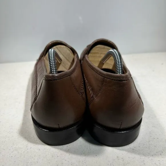 FLORSHEIM Pisa Tassel Loafers 18469 Size 10D Brown Leather Crocodile new