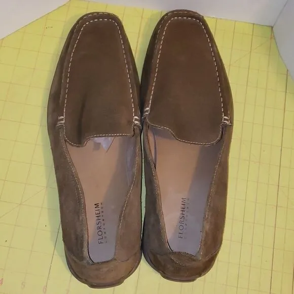 Florsheim brown leather loafers
