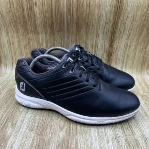 Footjoy ARC SL Golf Shoes Men's Size 9.5 M Black Spikeless Sneakers Shoes‎ 59702