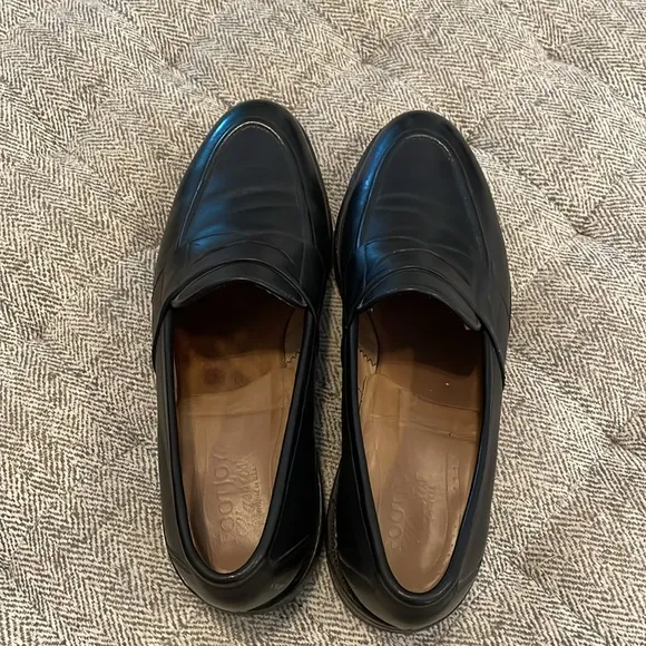 FootJoy black leather loafers size 10D