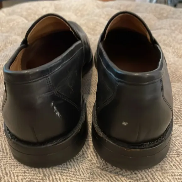 FootJoy black leather loafers size 10D