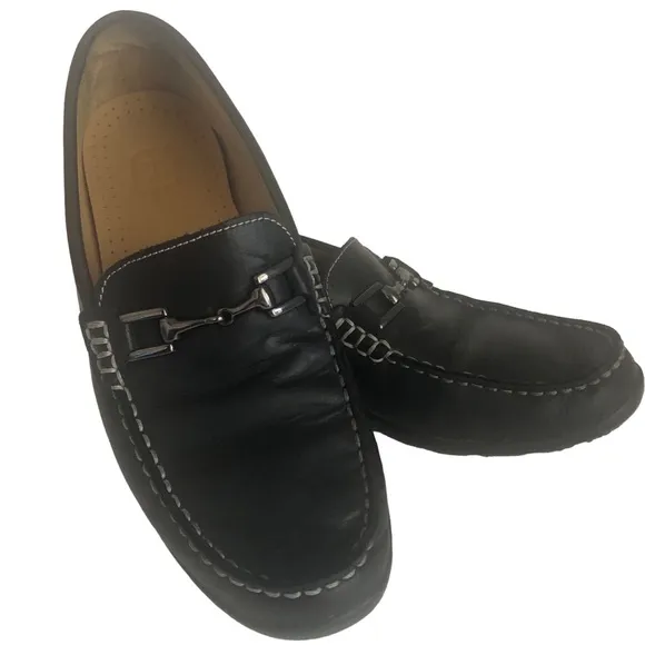 FootJoy Club Casual Leather Slip-On Horsebit Loafers Shoes