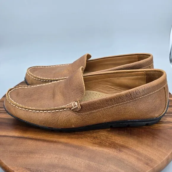 Footjoy FJ Club Casual Loafers Men's 10.5 M Brown Leather Golf Spikeless Shoes