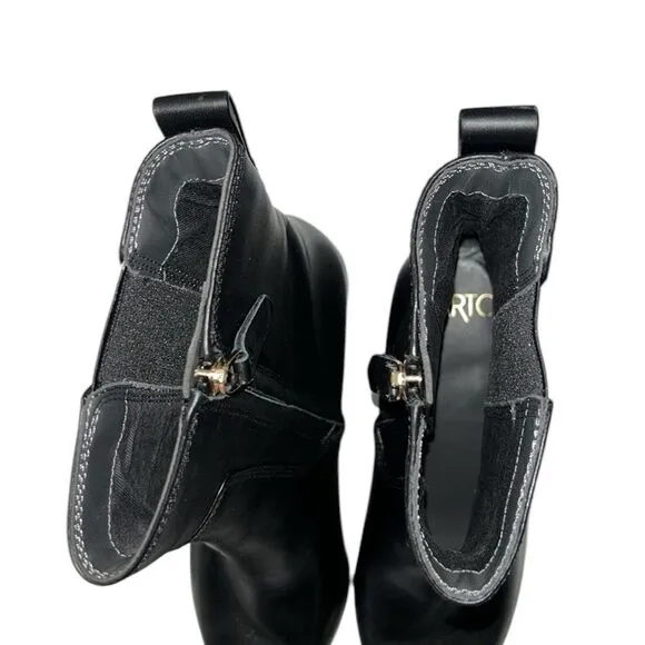 Franco Sarto Black Leather Pointed Toe Boots(Size 8.5M)