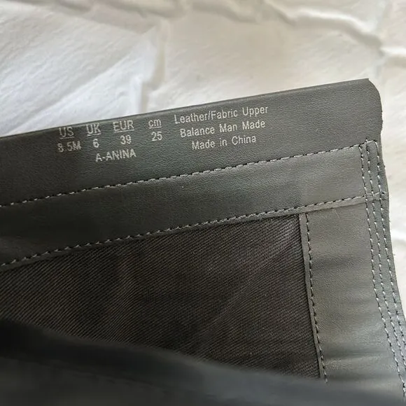 Franco Sarto Black Leather Pointed Toe Boots(Size 8.5M)