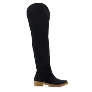 Free People Banks Over the Knee Boots Black Women's Size 38.5 (US 8.5) EUC