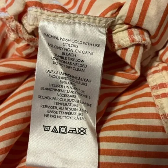 Free People “Be Real” Mini Dress in Rust Combo with Ruffles - Size Large - NWOT