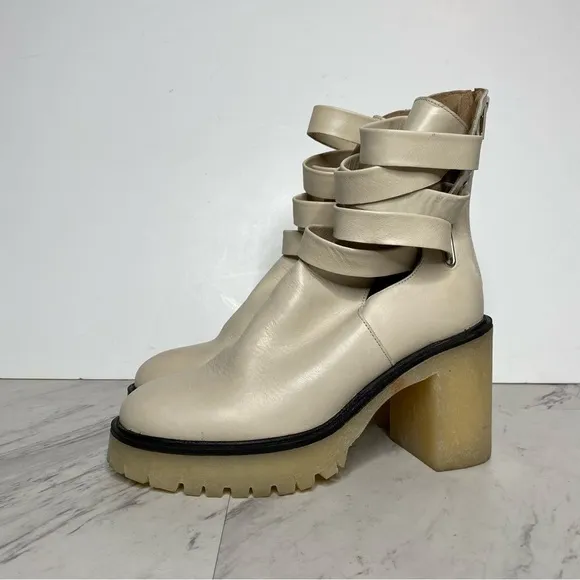 Free People Jesse Frost Strappy Heeled Boot 8.5
