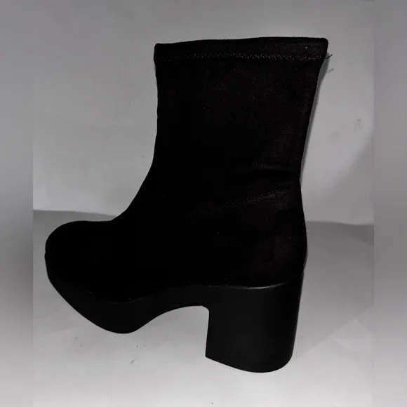 Free People Marlowe Classic Vegan Leather Platform Boots Empire 40 (10) NEW