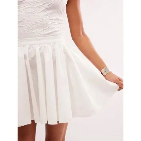 FREE PEOPLE NWT Gaia Skirt / Optic White - XS