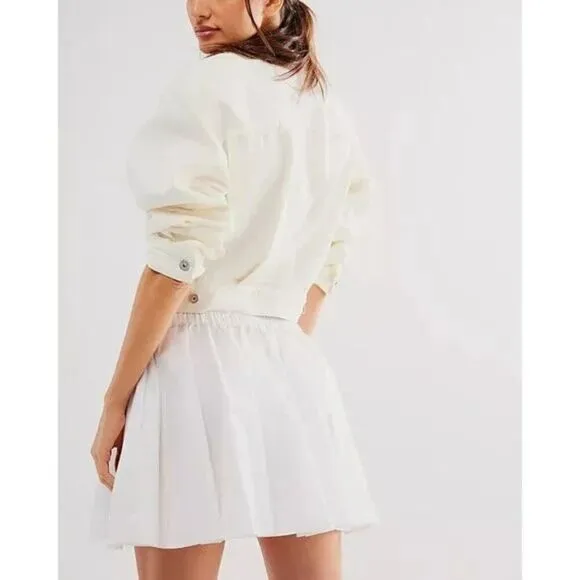 FREE PEOPLE NWT Gaia Skirt / Optic White - XS