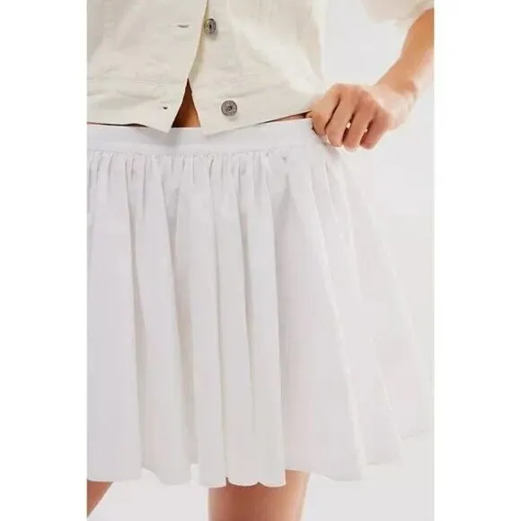FREE PEOPLE NWT Gaia Skirt / Optic White - XS