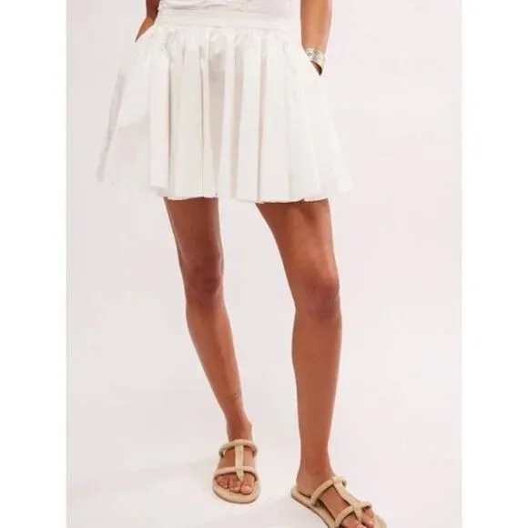 FREE PEOPLE NWT Gaia Skirt / Optic White - XS