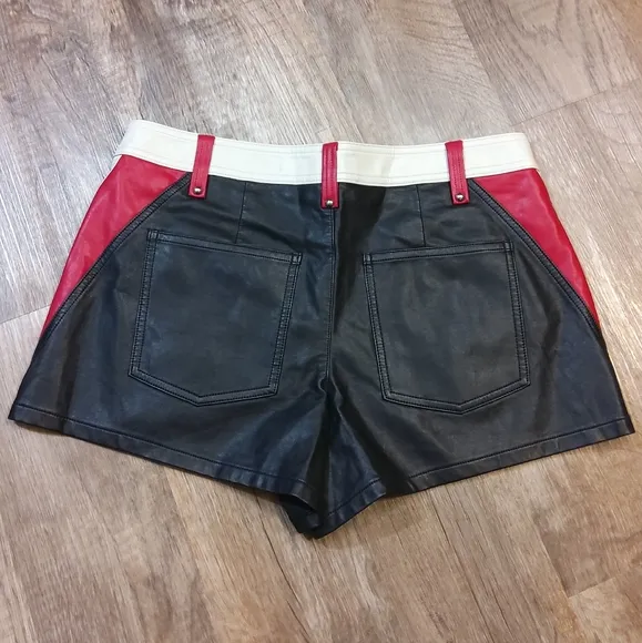 FREE PEOPLE Photo Finish Vegan Moto Shorts NWT
