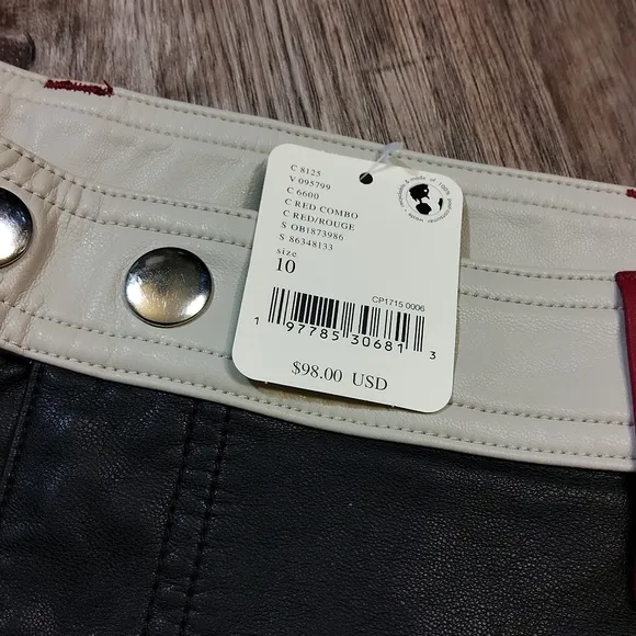 FREE PEOPLE Photo Finish Vegan Moto Shorts NWT