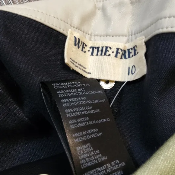 FREE PEOPLE Photo Finish Vegan Moto Shorts NWT