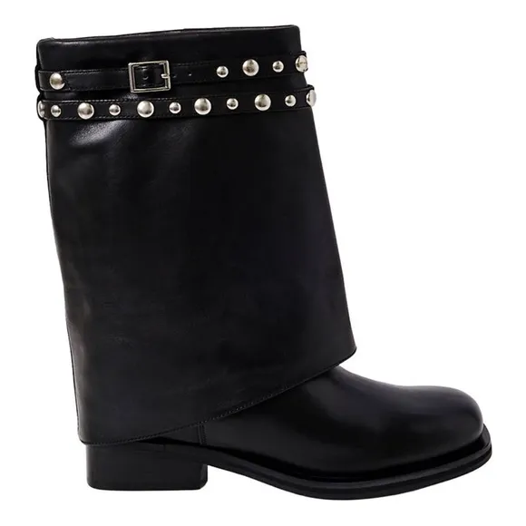free people scorpio studded foldover boots