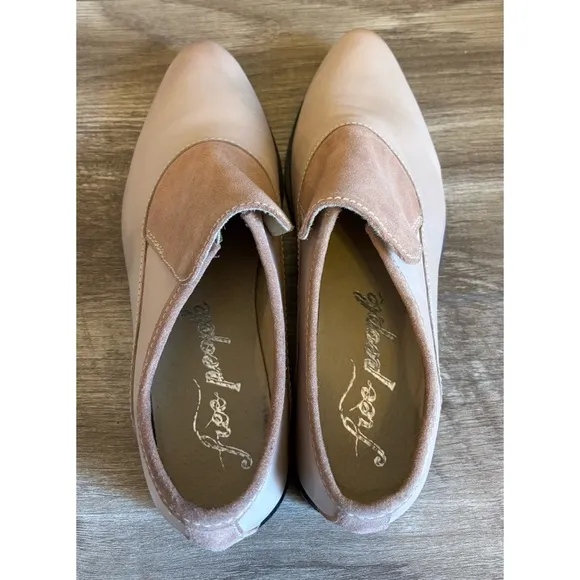 Free People Slip-On Leather Loafers