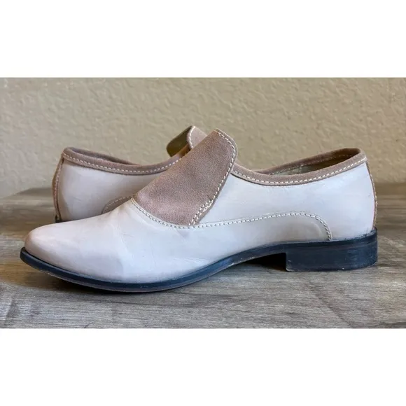 Free People Slip-On Leather Loafers