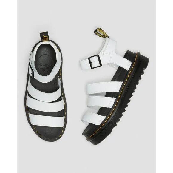 Free People x Dr. Martens Blaire Hydro Leather Flatform Gladiator Sandals