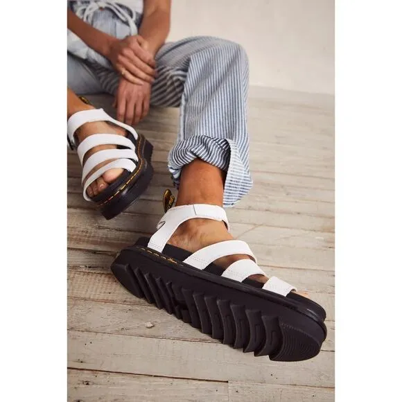 Free People x Dr. Martens Blaire Hydro Leather Flatform Gladiator Sandals