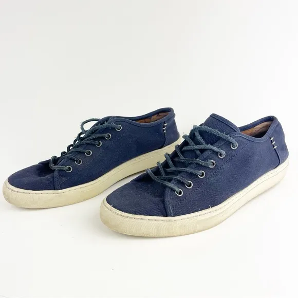 FRYE Justin Sneakers Navy Blue Lace Up Sneaker Size 10.5