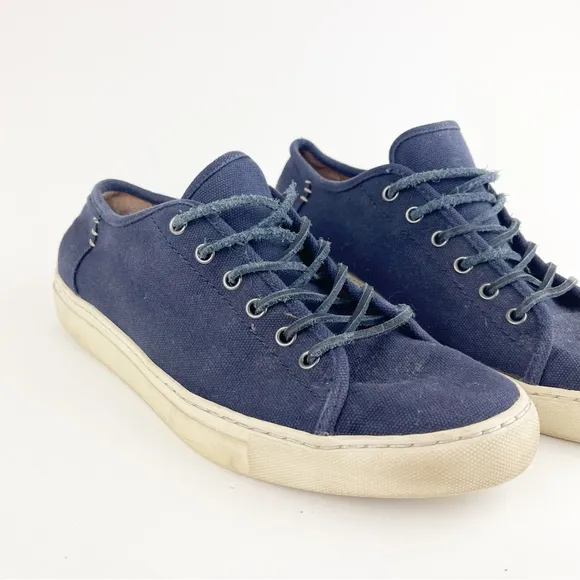FRYE Justin Sneakers Navy Blue Lace Up Sneaker Size 10.5