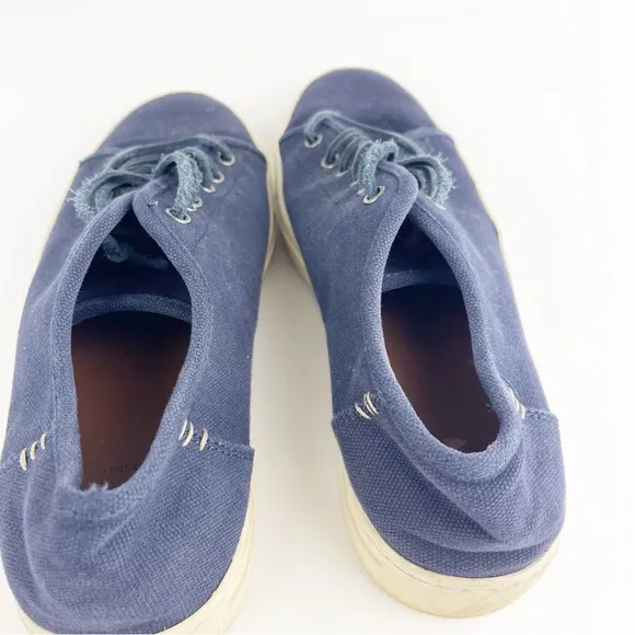 FRYE Justin Sneakers Navy Blue Lace Up Sneaker Size 10.5