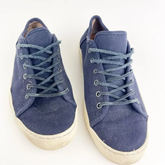 FRYE Justin Sneakers Navy Blue Lace Up Sneaker Size 10.5