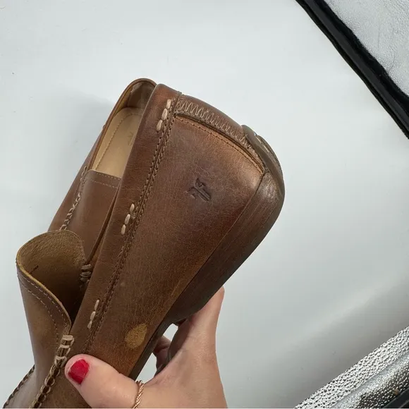 Frye Lewis Venetian Loafers in Tan