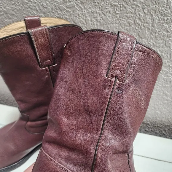FRYE Marco Roper Dark Brown Leather Men's Western/Boho Boots 87982 Sz 11D
