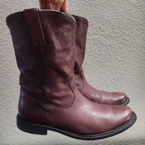 FRYE Marco Roper Dark Brown Leather Men's Western/Boho Boots 87982 Sz 11D