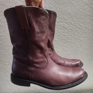 FRYE Marco Roper Dark Brown Leather Men's Western/Boho Boots 87982 Sz 11D