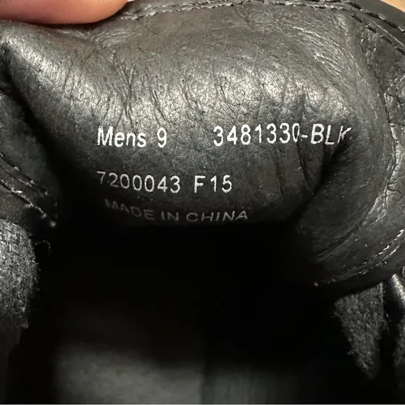 FRYE Men’s Justin Low Lace Round Toe Leather Black Sneakers