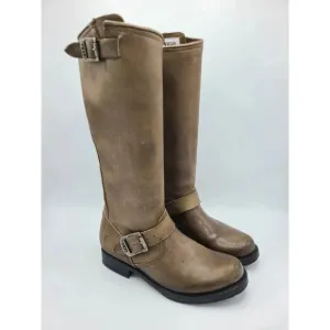 Frye Veronica 77618 Brown Leather Tall Knee High Riding Boots 5.5